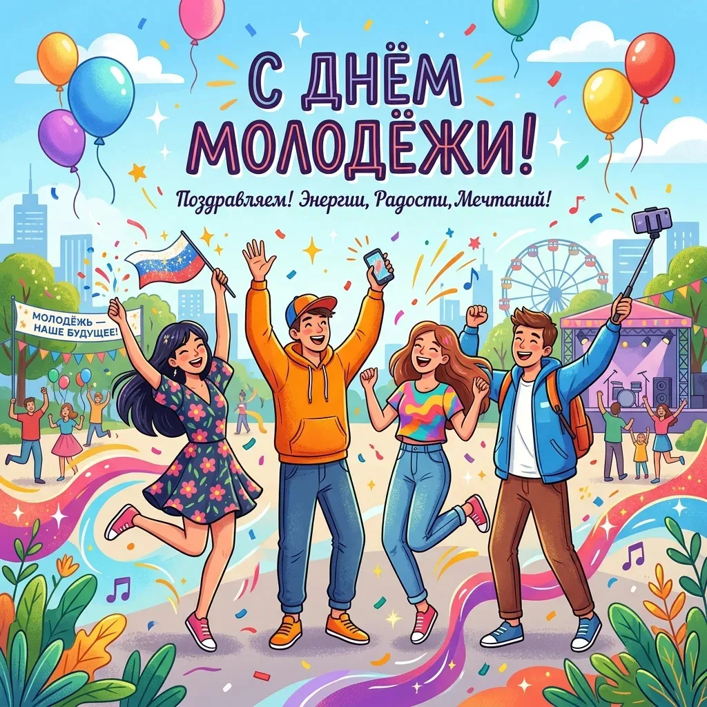 От самых маленьких — с любовью в День молодёжи!

Дорогие юноши и девушки! Сегодня, в День молодёжи, 
