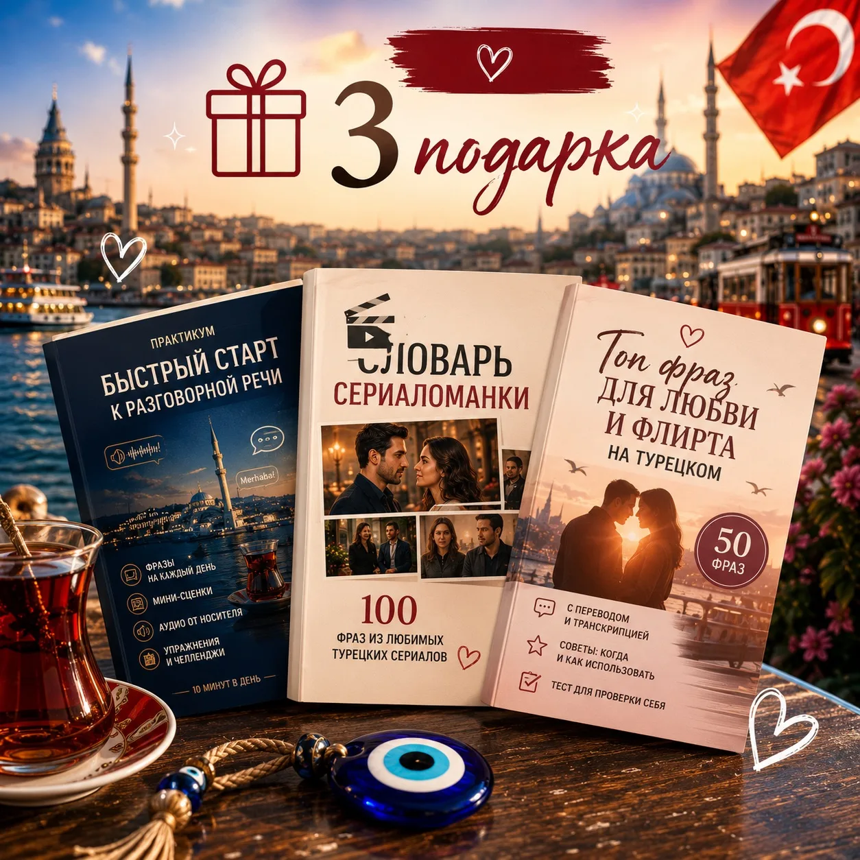 🎁 На вебинаре тебя ждут сразу 3 подарка 🇹🇷