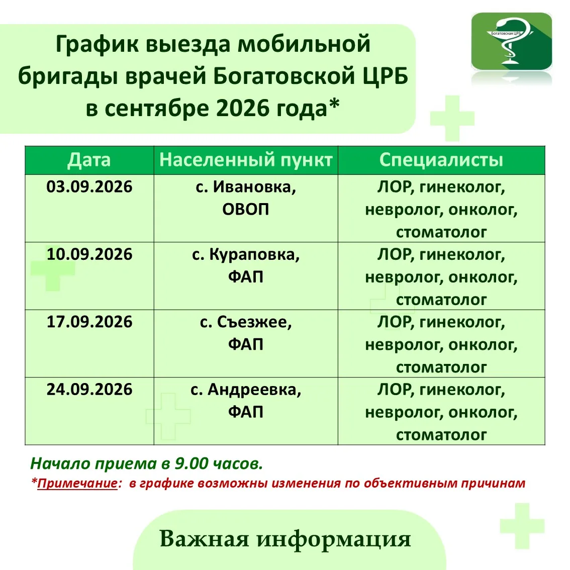 Информация для пациентов