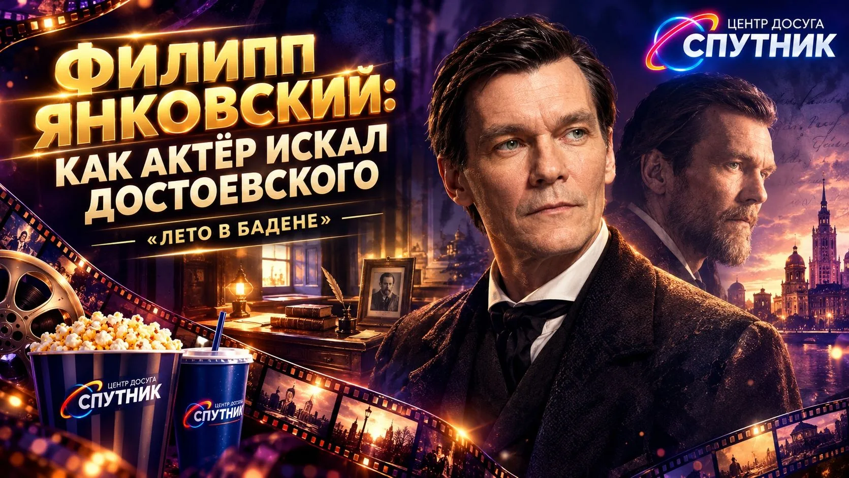 🎬 КИНОЗВЕЗДА: ФИЛИПП ЯНКОВСКИЙ ГОТОВИЛСЯ К РОЛИ ДОСТОЕВСКОГО НЕОБЫЧНЫМ СПОСОБОМ