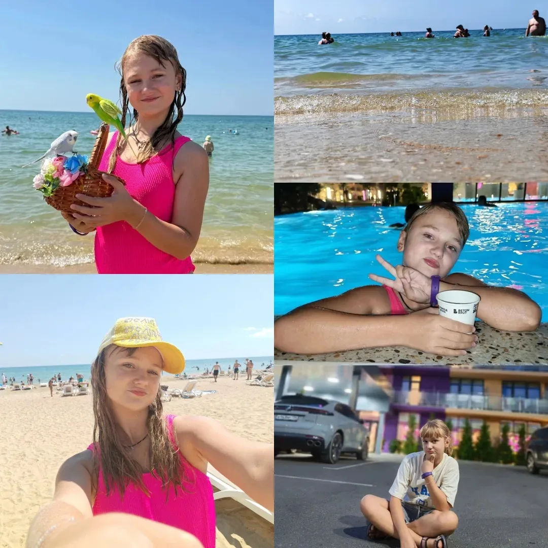 Аня Гусина шлёт привет с отдыха в Анапе.Море, солнце,что может быть круче. #Моёлето2026