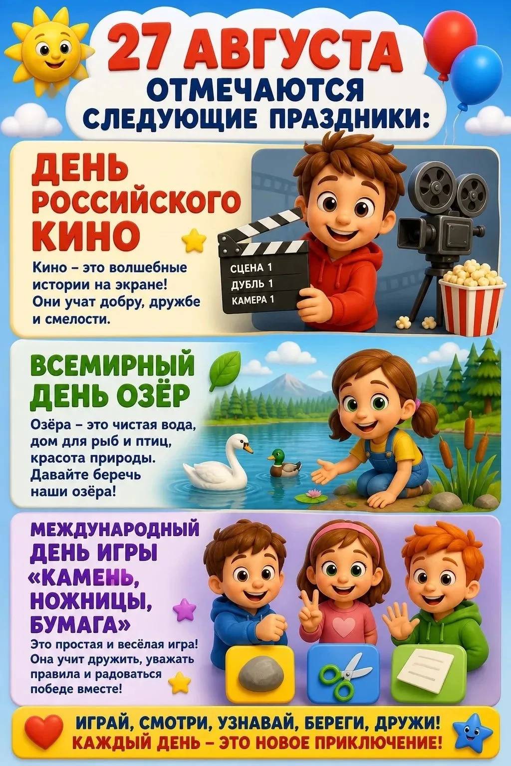 🎉 Сегодня — день, богатый на замечательные праздники!