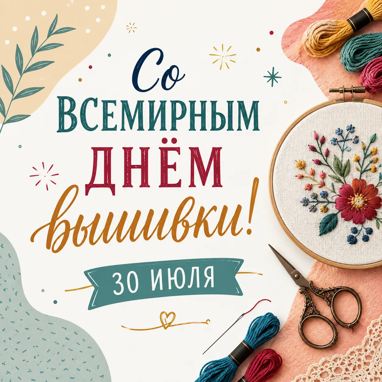 Со Всемирным днём вышивки! 🪡

Открытки в MAX ️💌Подписаться