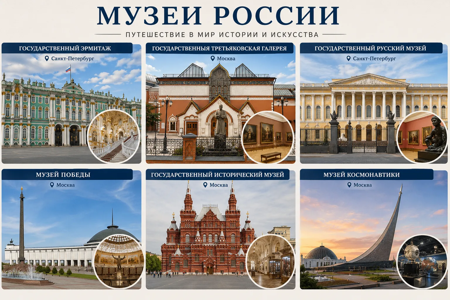 ❤️Музеи России: путешествие в мир истории и искусства!