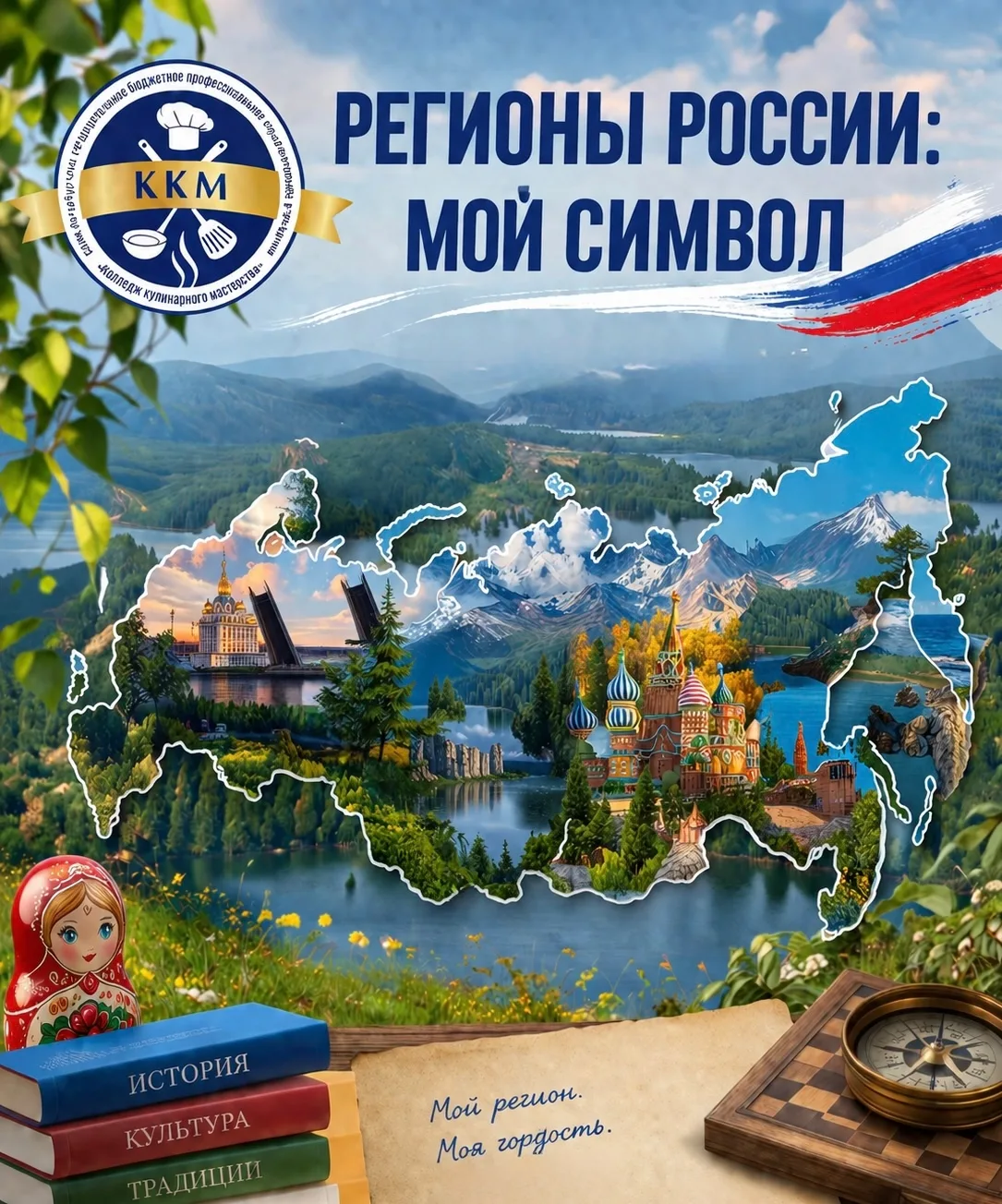 Запускаем флешмоб приуроченный к Году единства народов России «Регионы России: мой символ»!🇷🇺

В ч