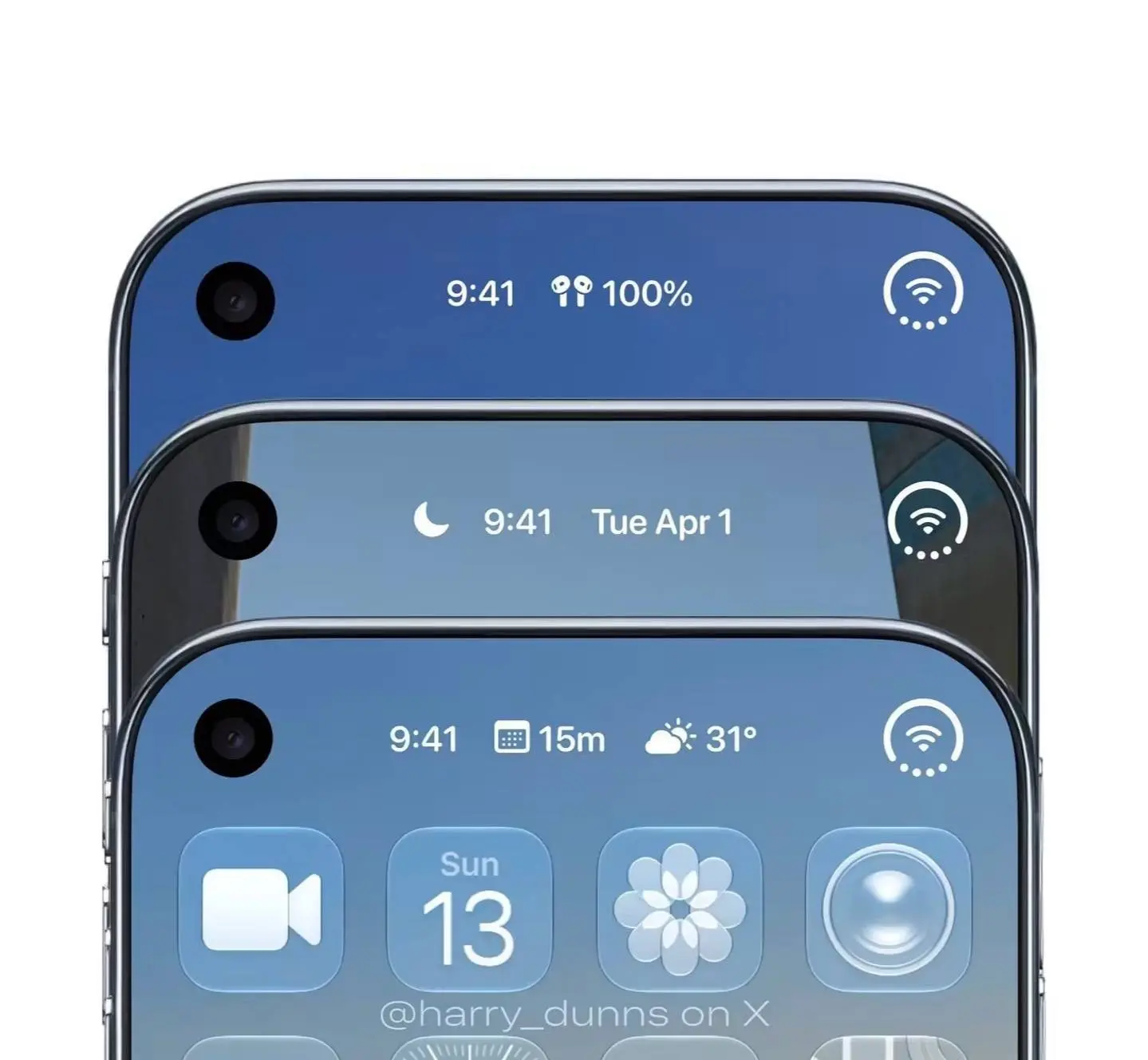 🍏 iPhone 20 Pro может получить переработанный Dynamic Island и строку состояния, а так...
