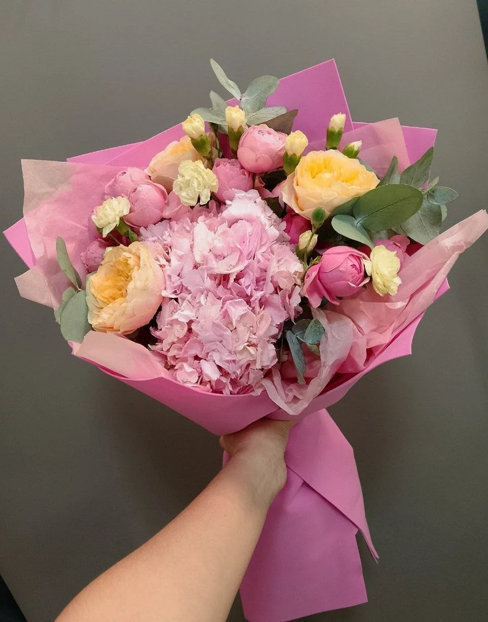 Нежный авторский букет в пастельной гамме 🌸