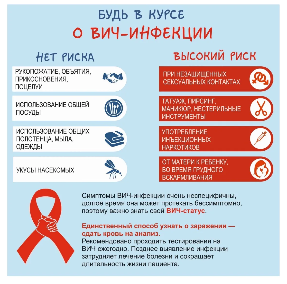 Ежегодно 🗓️ отмечается два значимых  дня, связанных с проблемой ВИЧ- инфекции и СПИДом:            