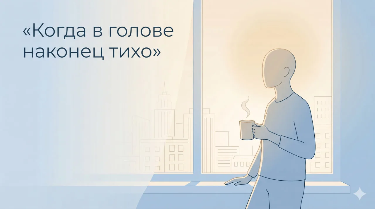 Что происходит, когда в голове наконец становится тихо

Представьте: вы просыпаетесь, и в голове нет