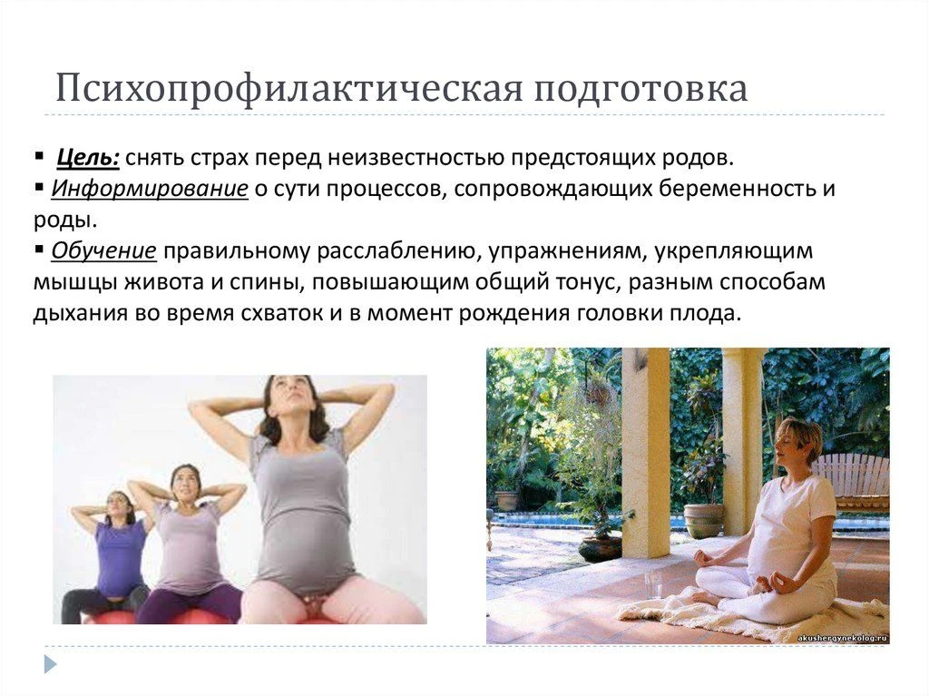 Подготовка к материнству и родам.