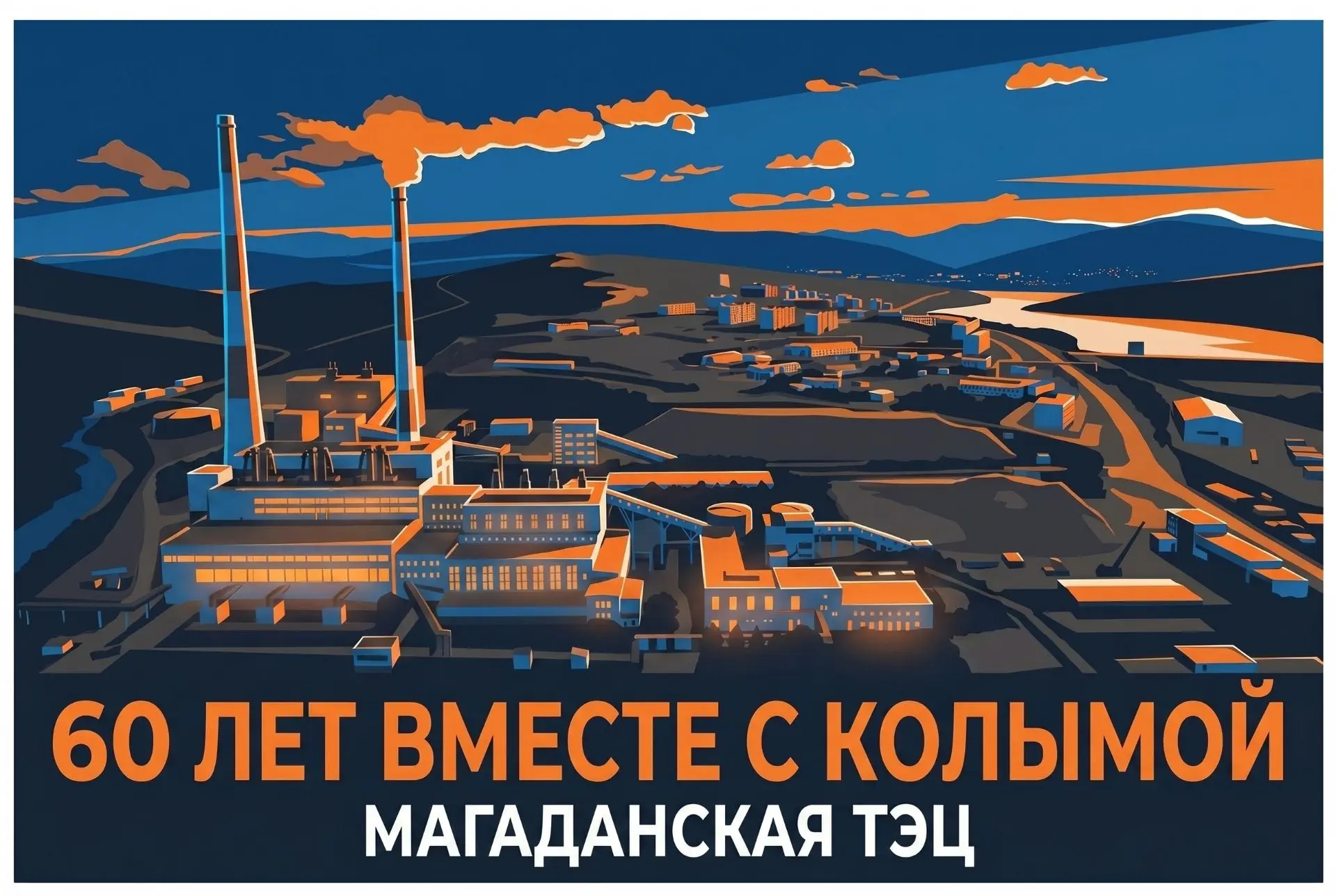 60 лет — 21 915 дней — 525 960 часов — всё это время Магаданэнерго дарит свет и тепло Колыме! 

С на