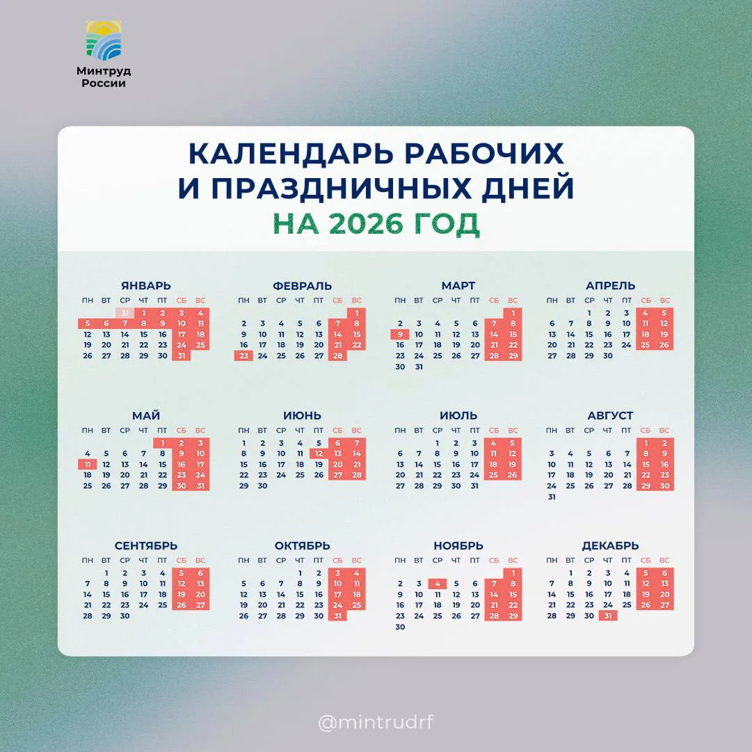 📆Длинные выходные позади, а до следующих придется потерпеть 

Согласно с календарем рабочих и празд