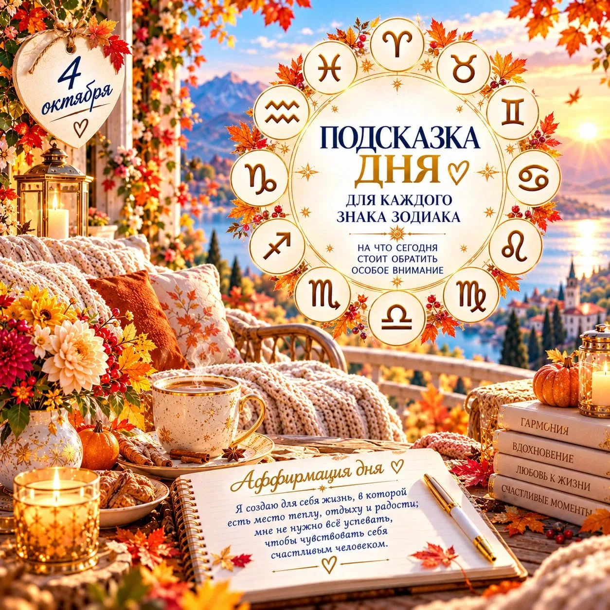 ПОДСКАЗКА ДНЯ ДЛЯ КАЖДОГО ЗНАКА ЗОДИАКА НА 4 ОКТЯБРЯ: НА ЧТО СЕГОДНЯ СТОИТ ОБРАТИТЬ ОСО...
