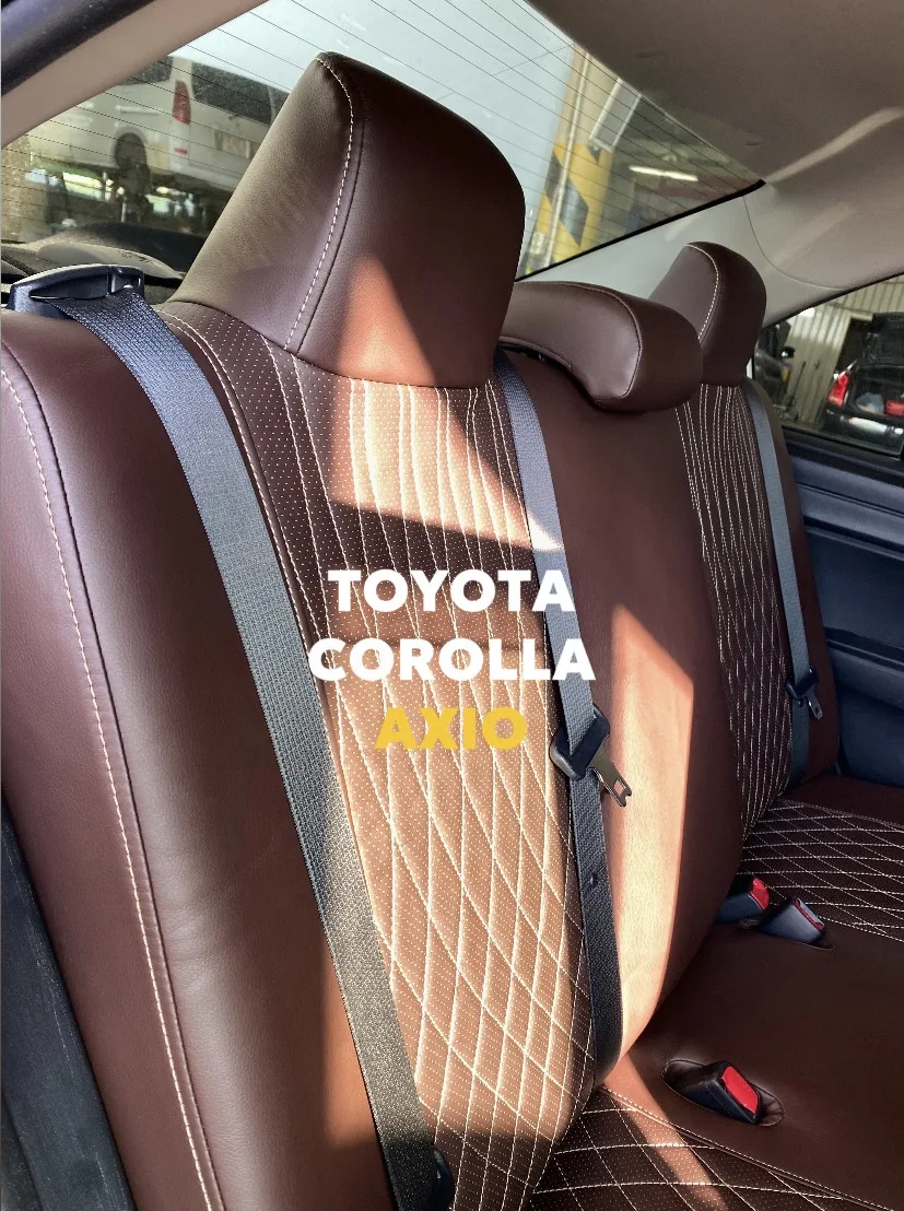 Сегодня выполнили полный комплекс для Toyota Corolla Axio:

⌑ модельные чехлы из экокожи красивого ш