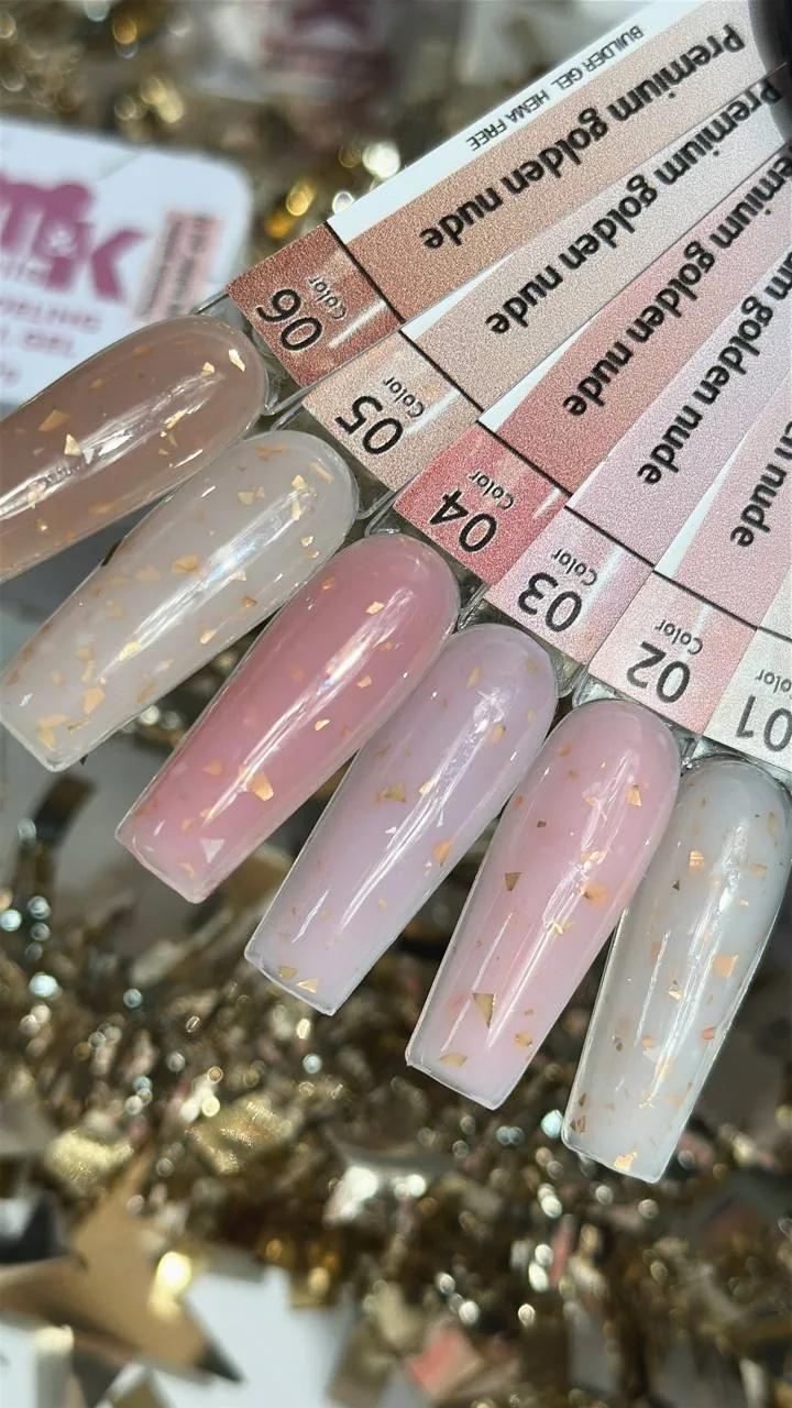 Представляем коллекцию Golden Nude Premium от M&K 🩷— пастельно-нюдовая палитра, озарен...