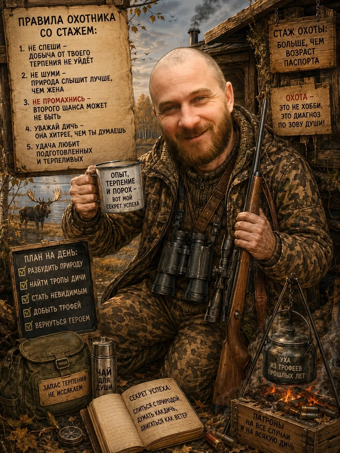 🎣 НОВАЯ УСЛУГА — ШАРЖИ ДЛЯ РЫБАКОВ И ОХОТНИКОВ