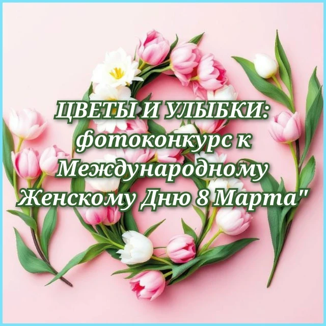 ЦВЕТЫ И УЛЫБКИ: ФОТОКОНКУРС К МЕЖДУНАРОДНОМУ ЖЕНСКОМУ ДНЮ 8 МАРТА  🌷Скоро наступит один из самых све