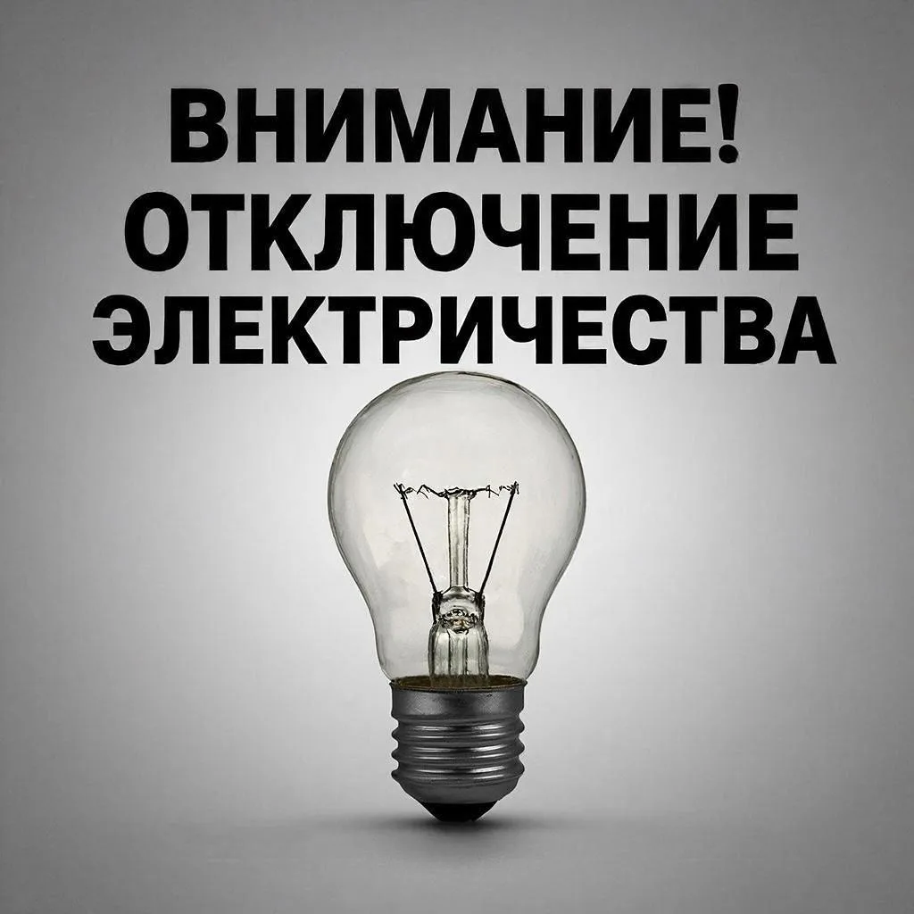 Плановые отключения электроэнергии на 10 сентября