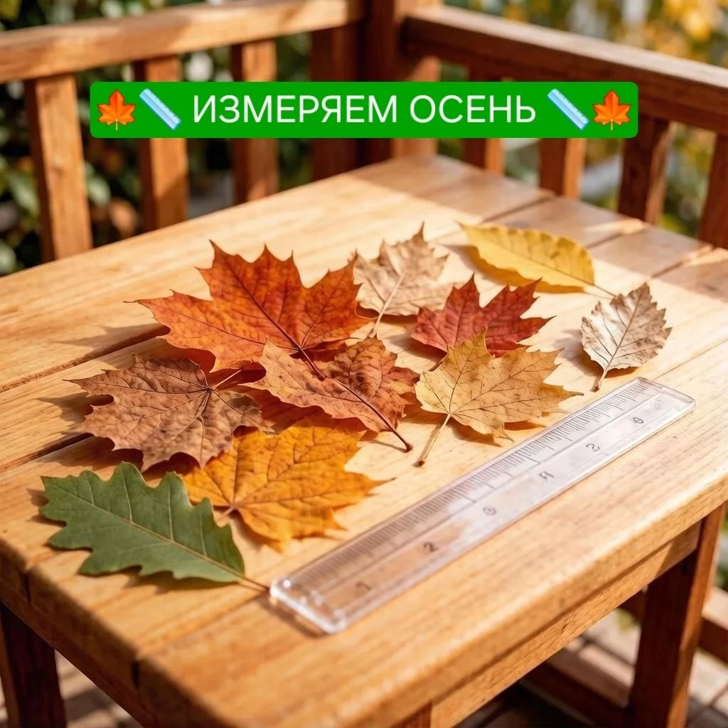 ОСЕННЯЯ ЛАБОРАТОРИЯ: ЛИСТЬЯ-ВЕЛИКАНЫ И ЛИСТЬЯ-ЛИЛИПУТЫ 🍂📏✨