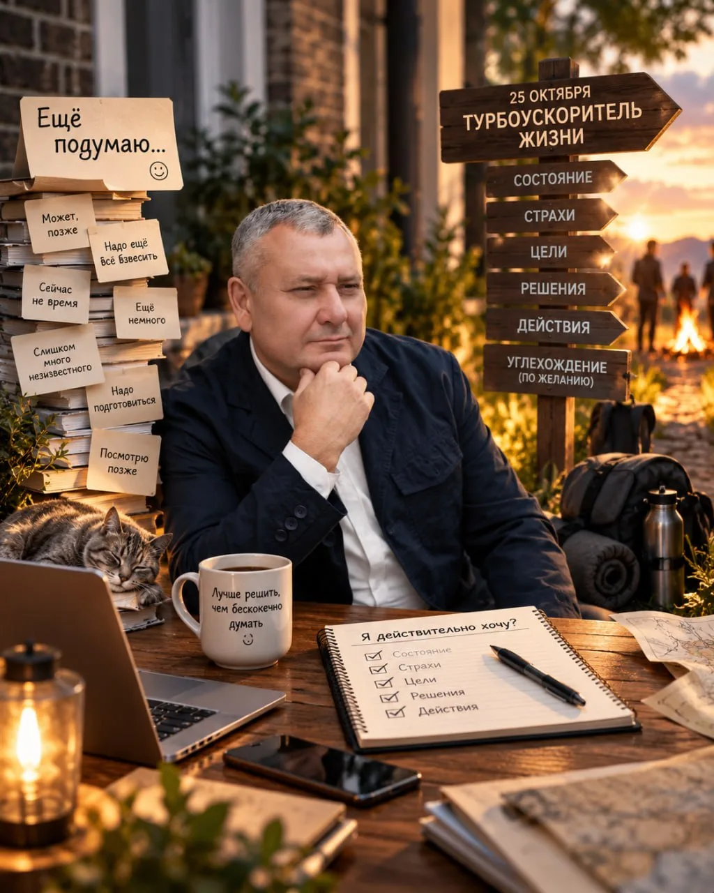 МОЖЕТ, СЕГОДНЯ НЕ НАДО ЕЩЁ НЕМНОГО ПОДУМАТЬ? 😎