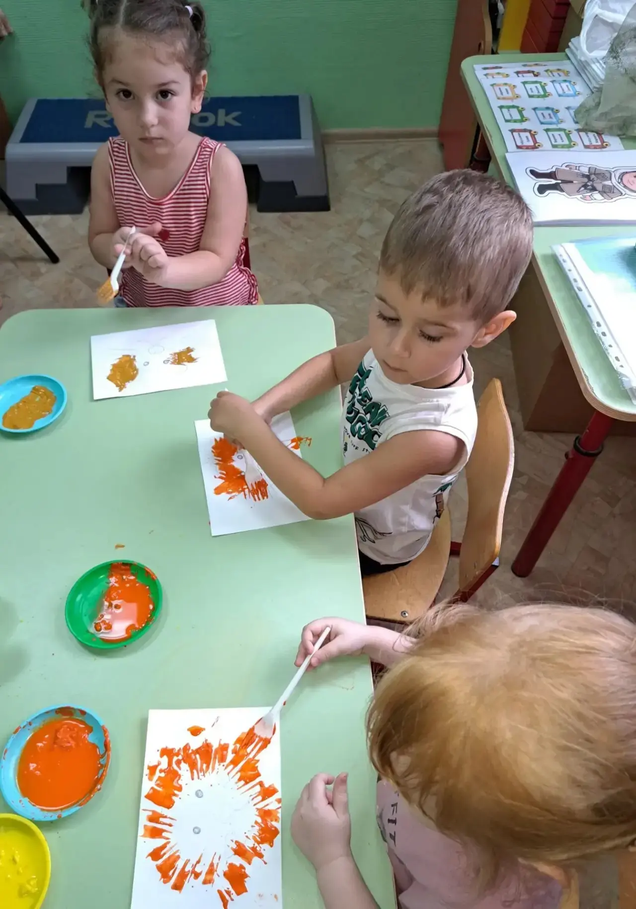 👨🎨Нетрадиционная техника рисования вилкой, царь зверей «Лев».🦁