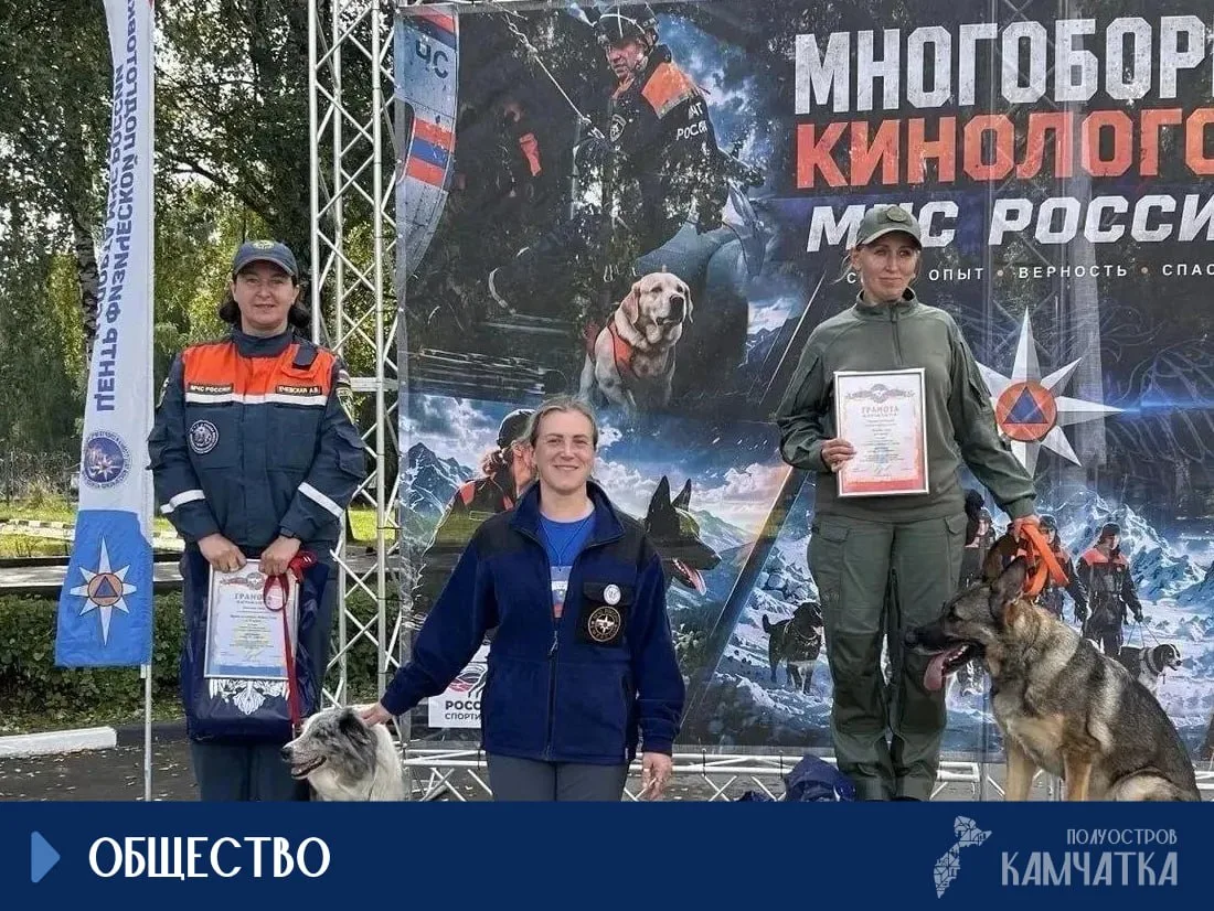 Камчатский кинолог Анна Ечевская с бордер-колли Умой взяли бронзу на соревнованиях МЧС