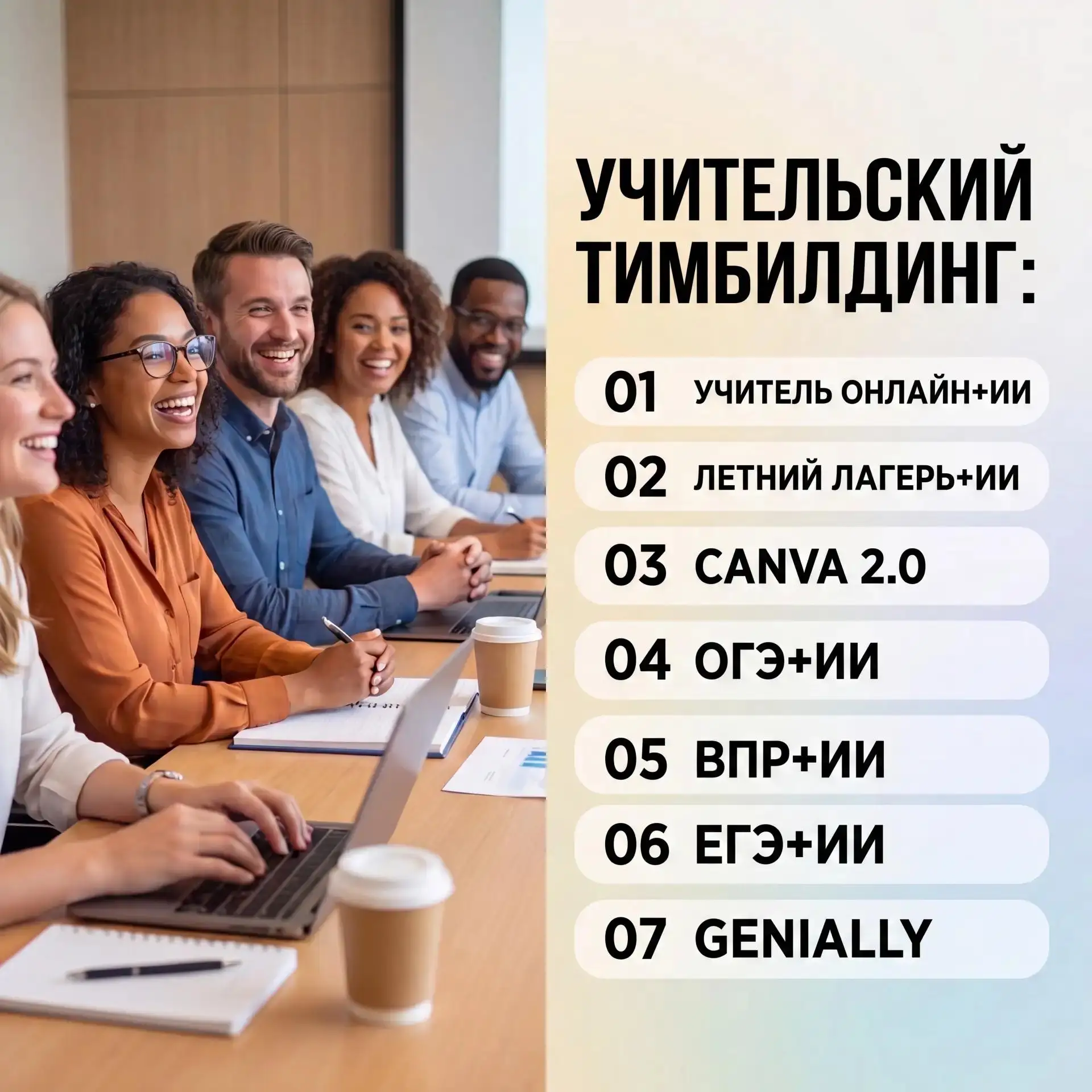 Учительский тимбилдинг: Учитель онлайн+ИИ