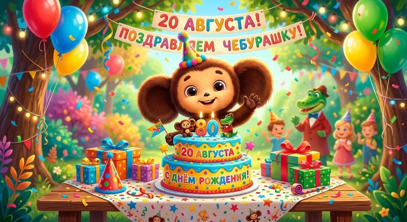 Чебурашке — 60! 🎉🐾