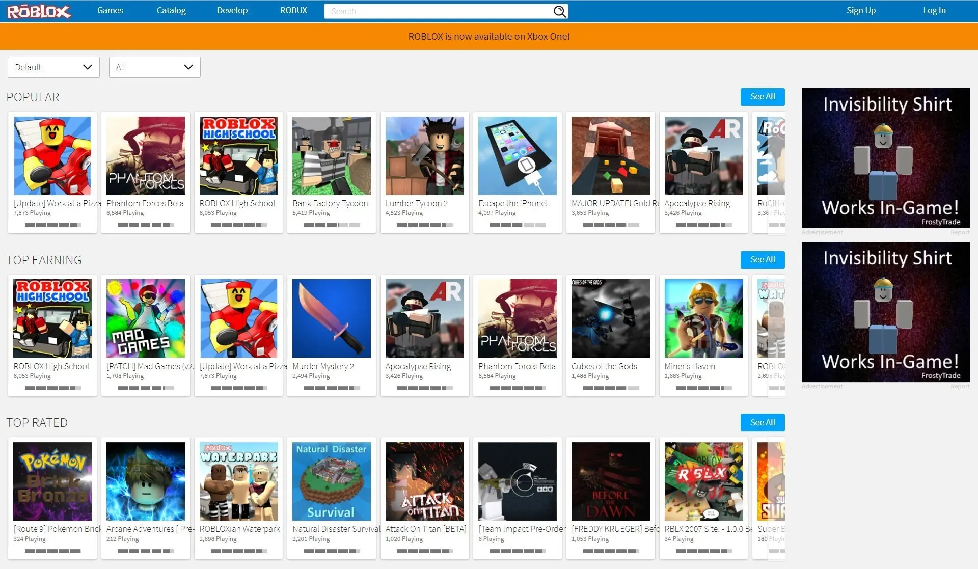 ⚡ Roblox временно вернёт сайт в стиле 2016 года!