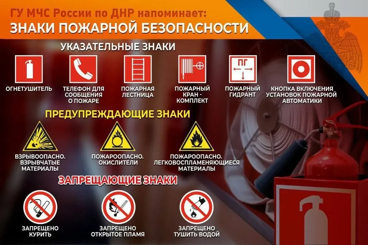🔥 «ЧИТАЕМ» ЗНАКИ ПОЖАРНОЙ БЕЗОПАСНОСТИ