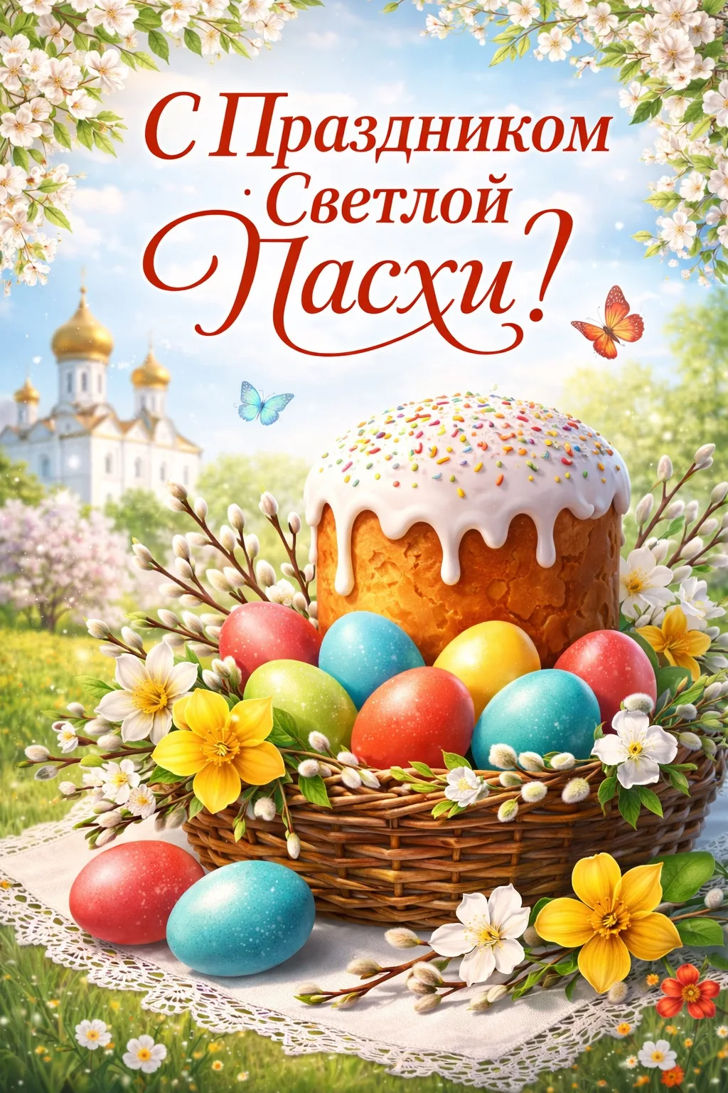 ✨ Дорогие жители Бессоновского района! ✨  Сердечно поздравляем вас со светлым праздником Пасхи! 🕊️  