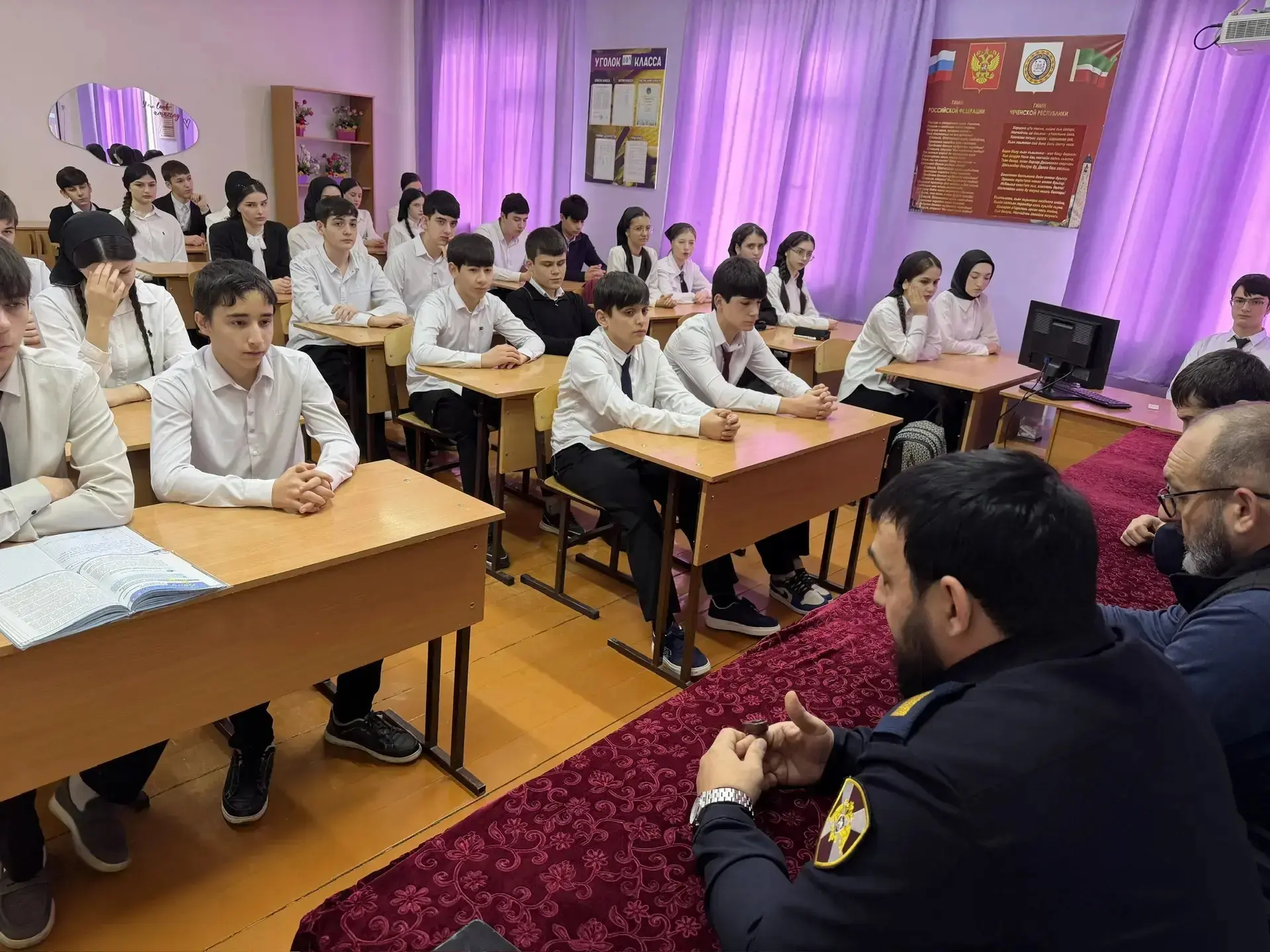 Сегодня , 16.02.2026г., в МБОУ "СОШ №2 с. Белгатой" прошло внеурочное занятие РОВ с при...