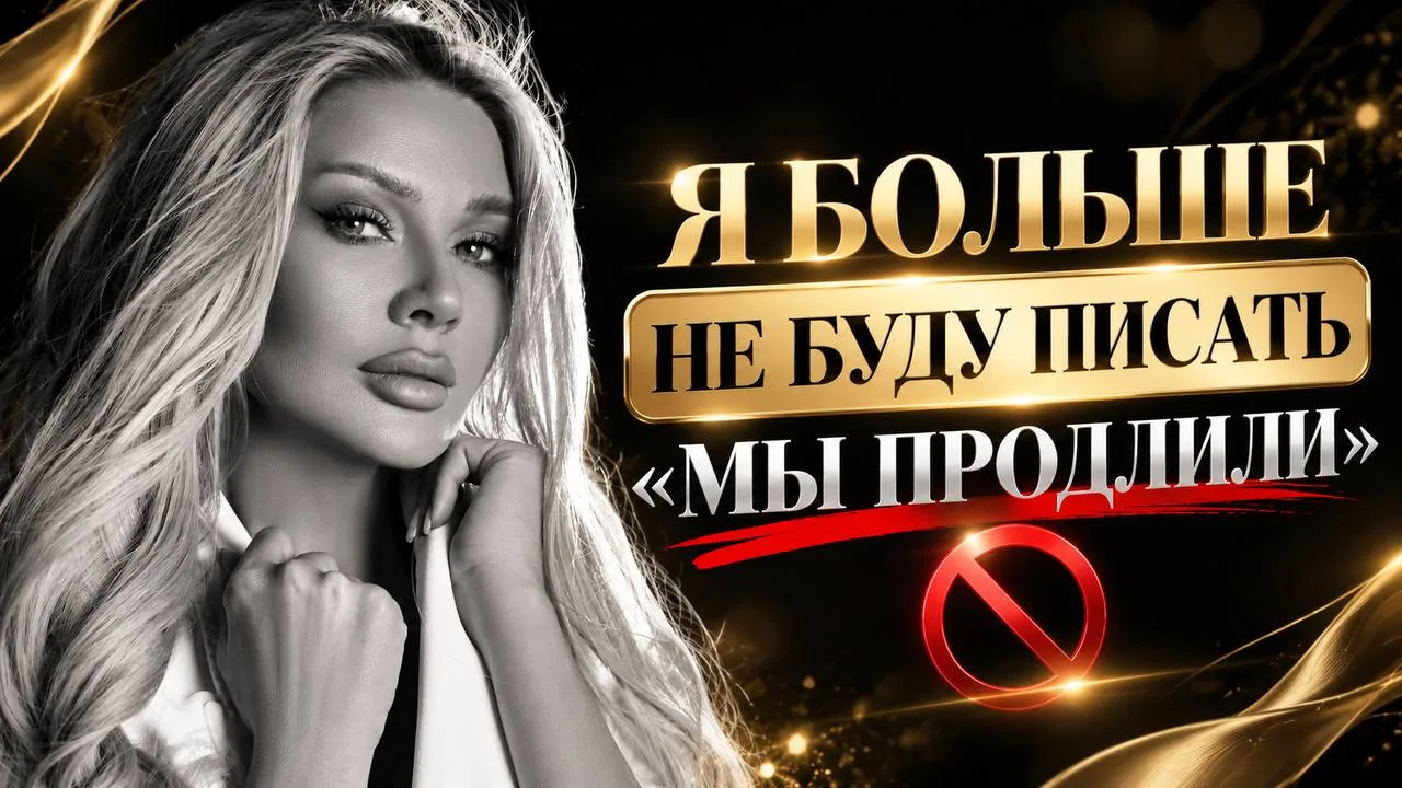 Я БОЛЬШЕ НЕ БУДУ ПИСАТЬ «МЫ ПРОДЛИЛИ»