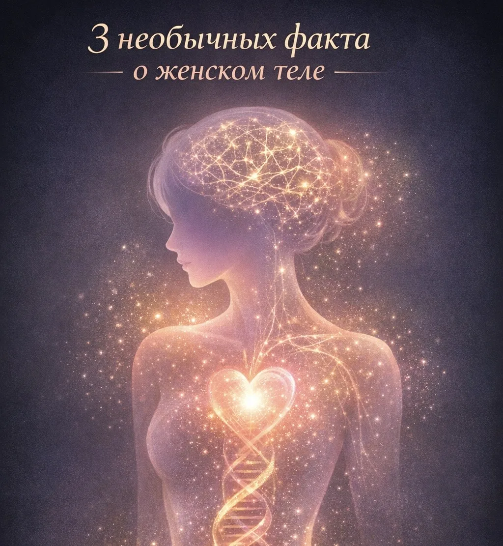 🔬✨ 3 НЕОБЫЧНЫХ ФАКТА О ЖЕНСКОМ ТЕЛЕ, КОТОРЫЕ ТЕБЯ УДИВЯТ

1️⃣ ЖЕНСКОЕ СЕРДЦЕ БЬЁТСЯ БЫСТРЕЕ МУЖСКОГ