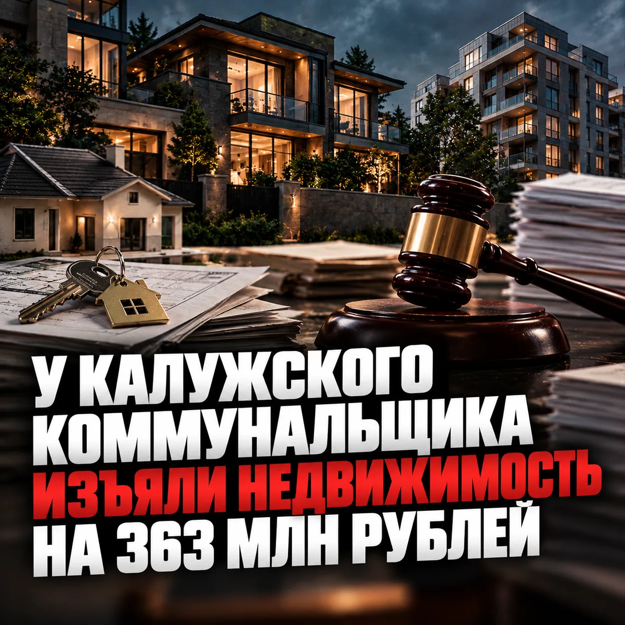 ⚡️У калужского коммунальщика забрали недвижимость на 363 миллиона