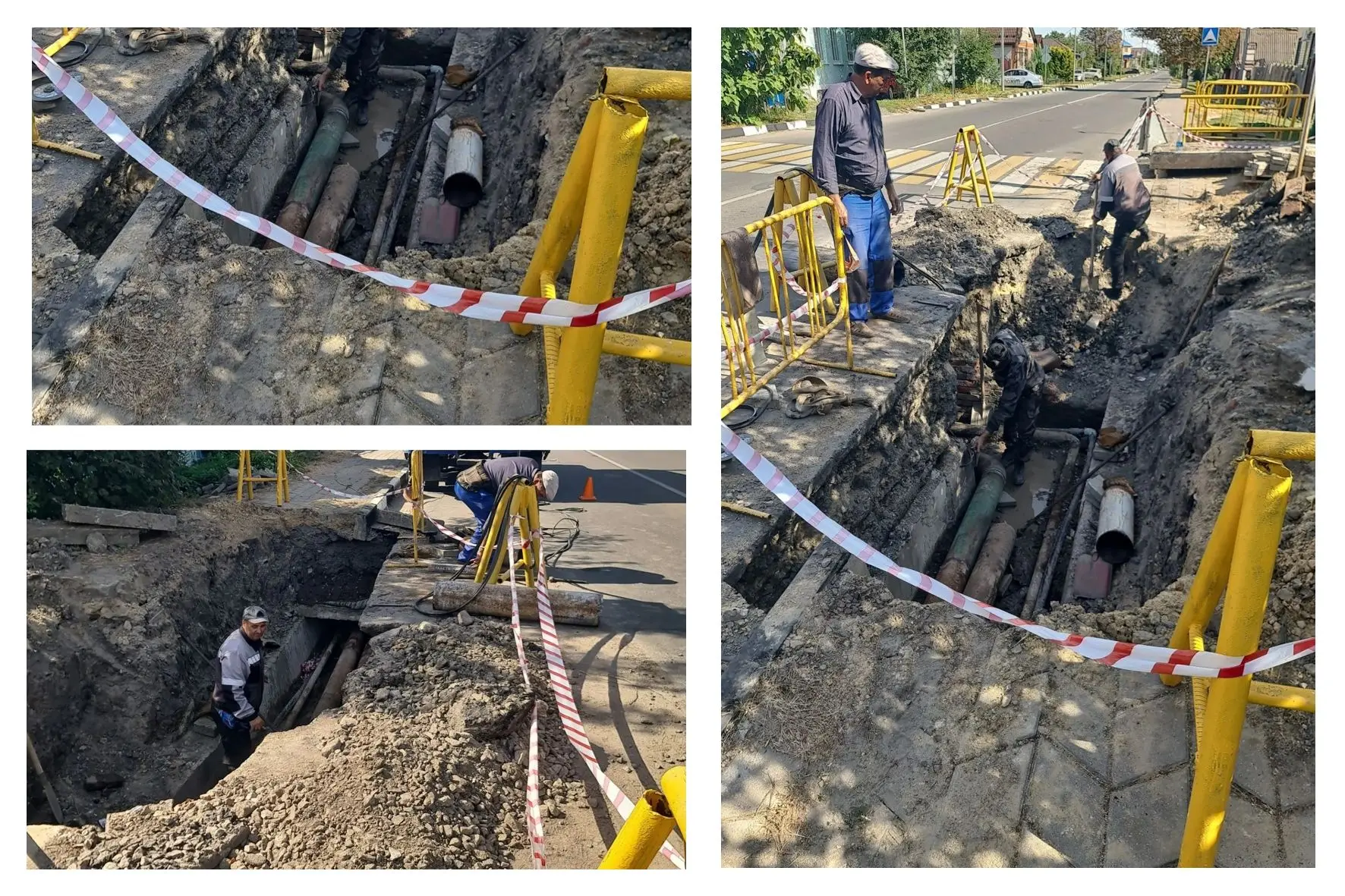 ✅ Ведутся работы по замене участка тепловой сети по ул. Некрасова.