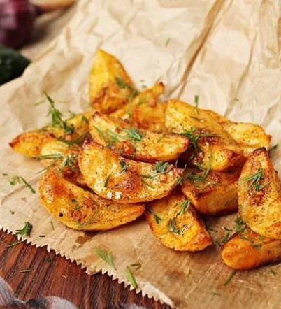 КАРТОФЕЛЬ С ЧЕСНОКОМ И ХРУСТЯЩЕЙ КОРОЧКОЙ