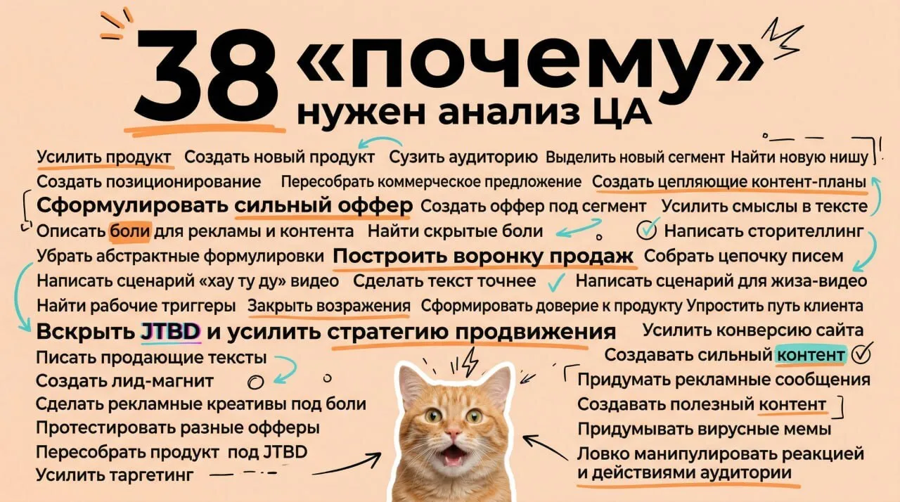 38 «почему» нужен анализ ЦА