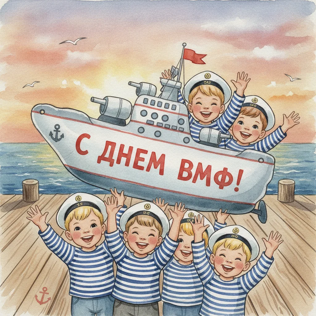 ⚓️🇷🇺С Днем Военно-Морского Флота! Пусть судьба будет к Вам благосклонна, как попутный ветер, а здо