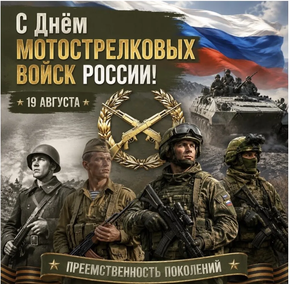 С Днём мотострелковых войск России 🇷🇺  всех причастных!