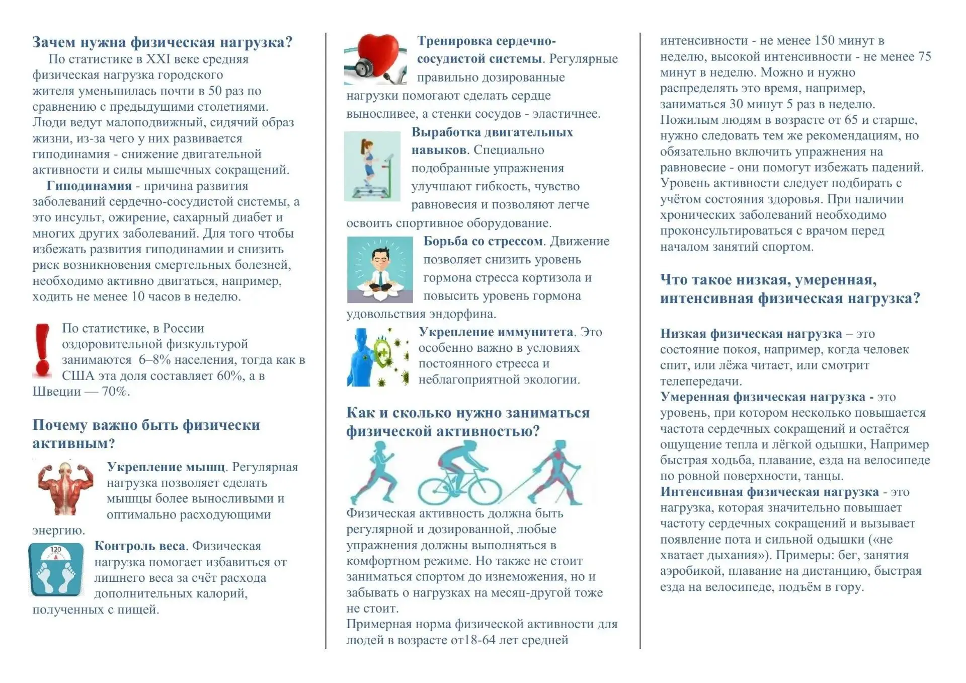 Физическая активность — путь к здоровой жизни! Здоровье в ваших руках!
