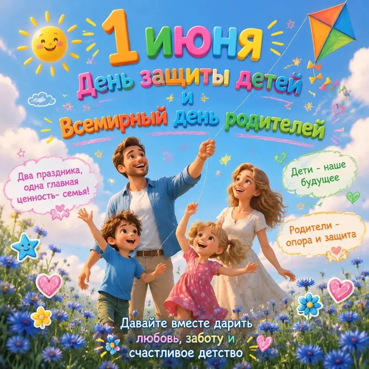 1 июня — День защиты детей! ☀️