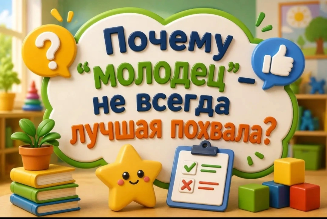 Не говорите ребёнку: "Молодец!" — что сказать вместо этого?