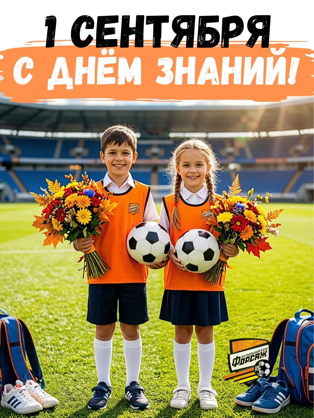 🔔 С ДНЁМ ЗНАНИЙ, ЧЕМПИОНЫ ФК«ФОРСАЖ» 📚⚽️