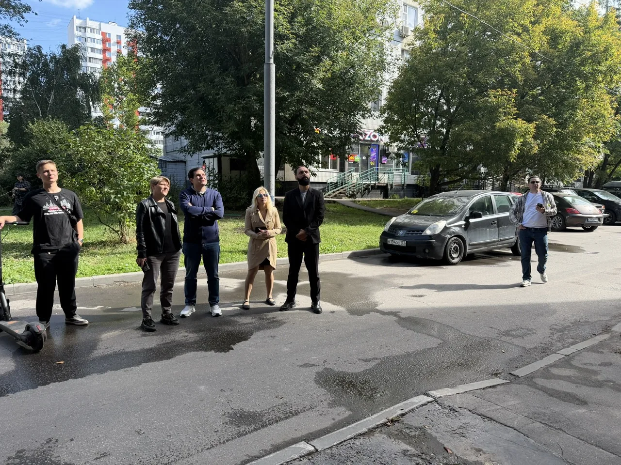 Осмотр территории района