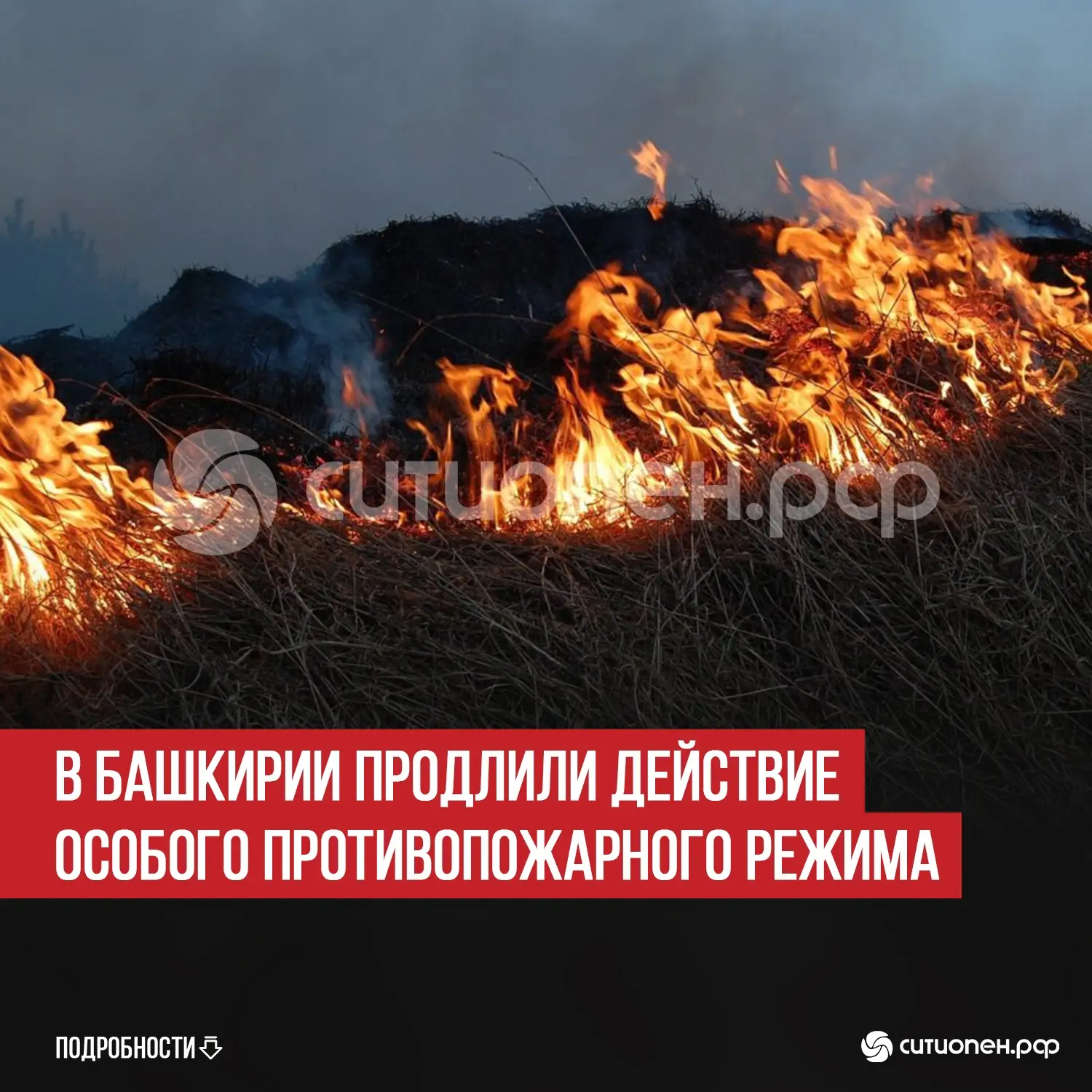 В Башкирии продлили действие особого противопожарного режима