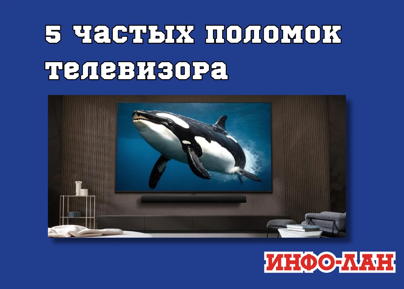 5 самых частых поломок телевизора