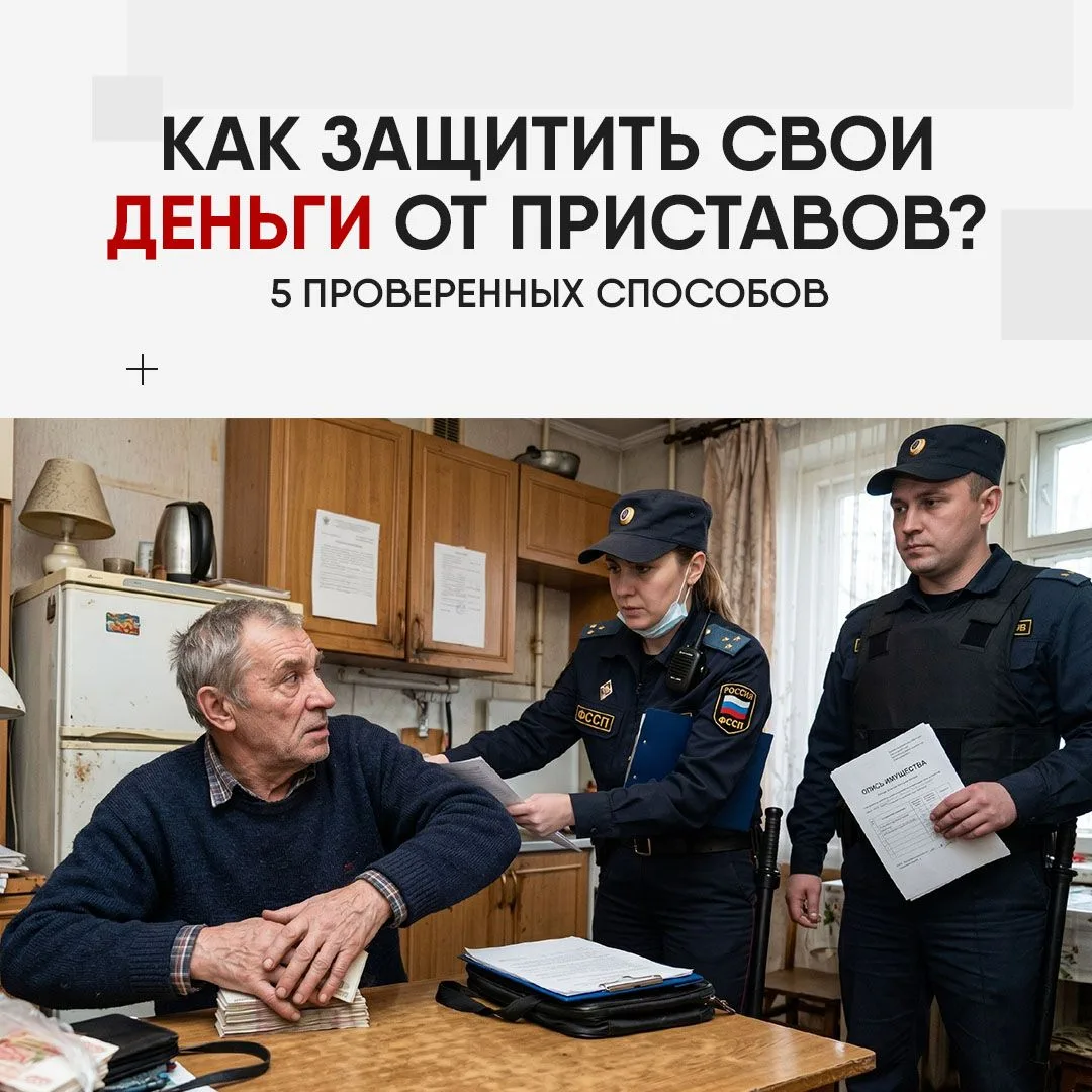 ❗️ Друзья, если у вас есть долги и вы опасаетесь, что судебные приставы могут списать деньги с ваших