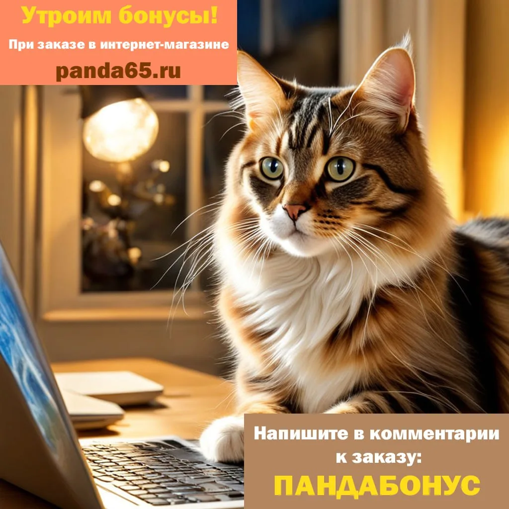 🛍 До 8 июля при заказе в интернет-магазине panda65.ru мы утроим ваши бонусные баллы! Таким образом 