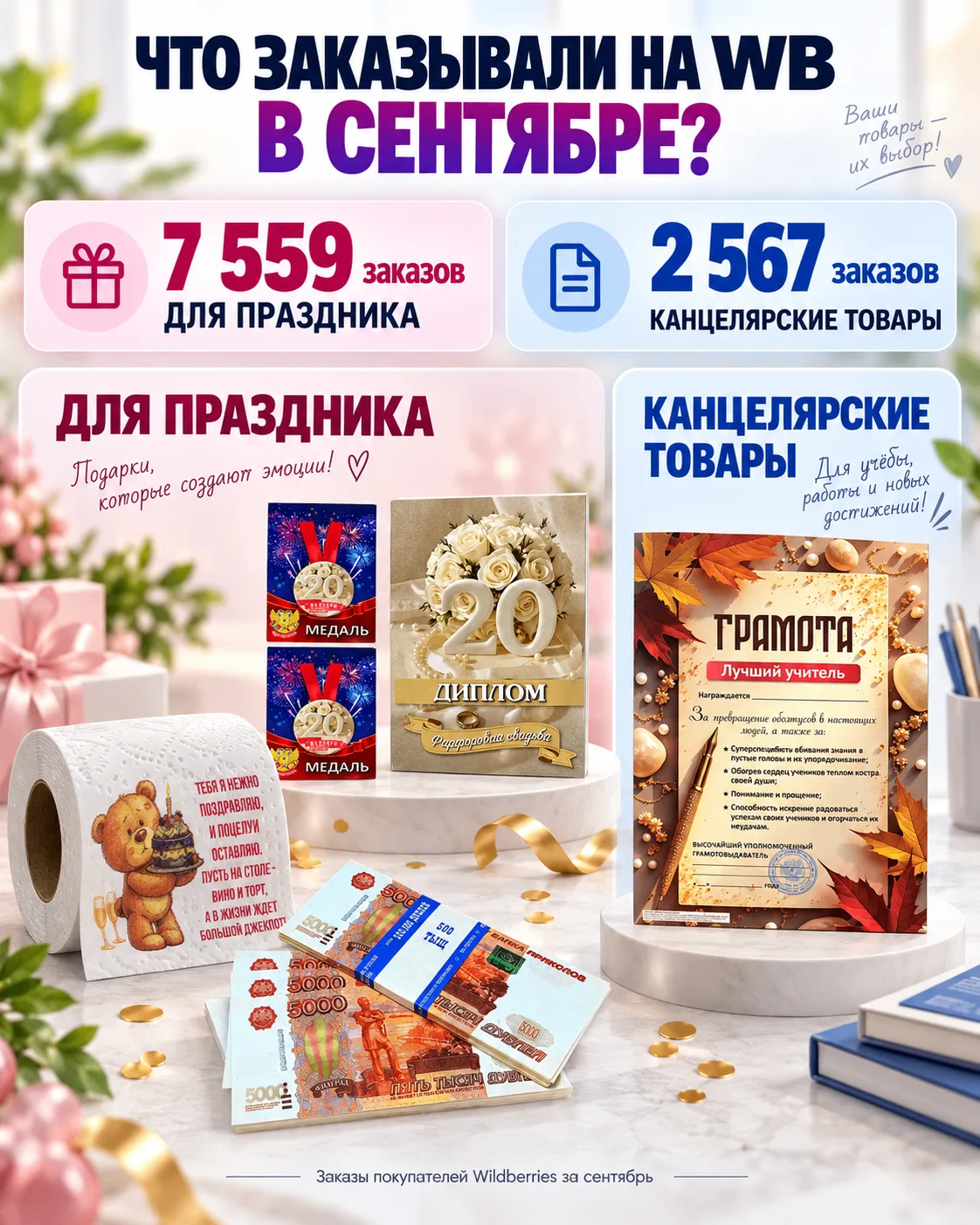📊 Что заказывали на WB в сентябре: категории-лидеры
